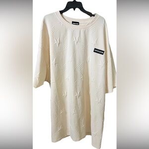 Urban Edge Men's T- Shirt Beige. Big and Tall. Size 5XL.